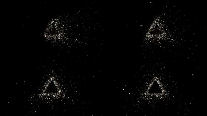 宇宙星空中的三角形 梦幻粒子1