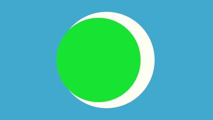 76号符号76号标志动画运动图形在蓝色背景绿色球体上，4k卡通视频号为视频元素