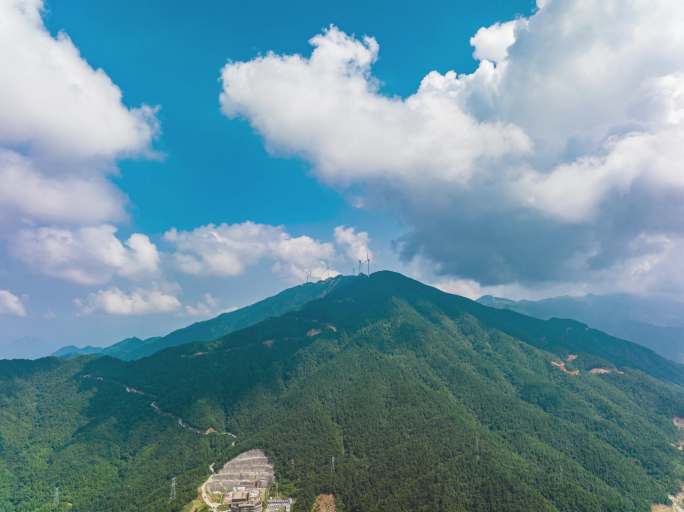 自然山川大山风景云海云雾森林