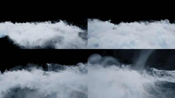 4k云层云朵穿梭②【带通道】