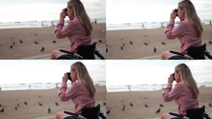 无障碍的创造力:坐在轮椅上的女人拍摄了令人惊叹的海滩照片-拥抱自然和技术
