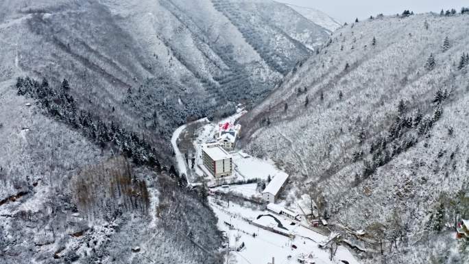 兰州兴隆山雪景