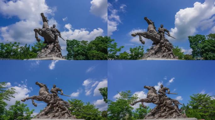 惠州叶挺纪念园雕像延时-4K-4-50P