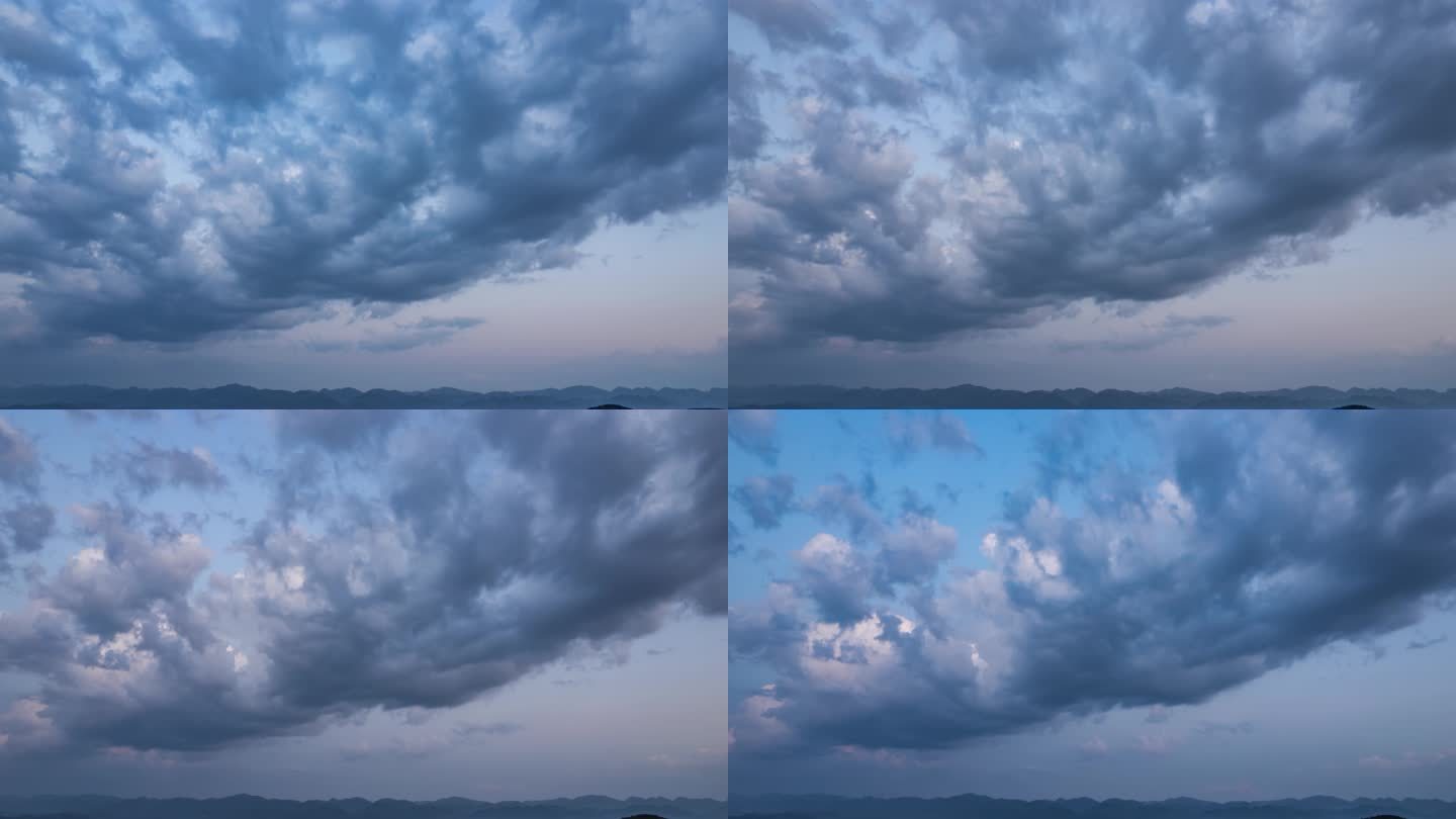 8K恶劣天气转晴云层变化视频转场空镜延时