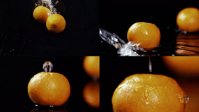 洗水果桔子橙