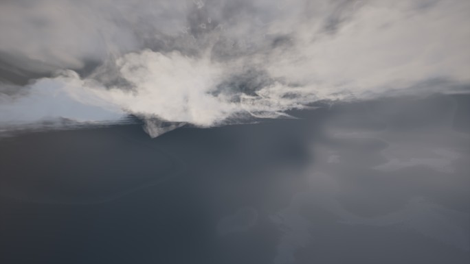 4k大气云海体积云穿梭