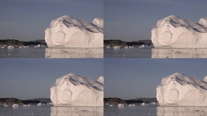 冰山。大自然的奇迹。巨大的漂浮冰山从融化的南极洲冰川。全球变暖和气候变化。南极洲和格陵兰岛的雪山和冰