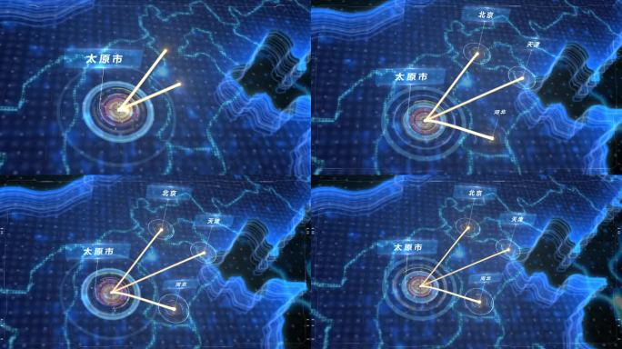 太原地图辐射京津冀
