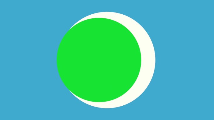 72号标志符号动画运动图形在蓝色背景绿色球体上，4k卡通视频号为视频元素