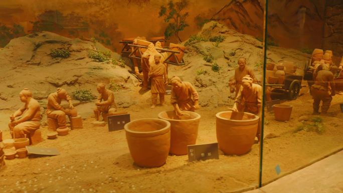 博物馆展出古代陶瓷制作工艺流程和窑炉