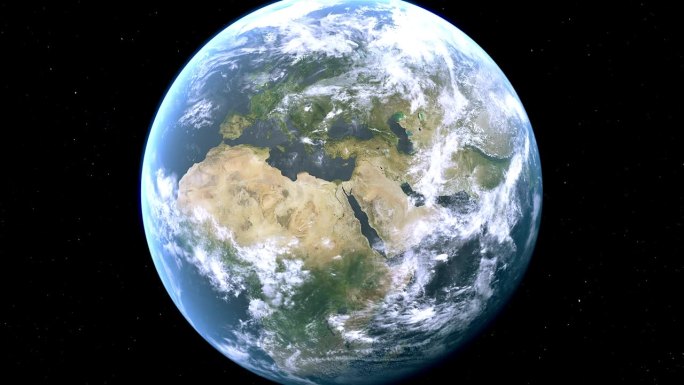 达米埃塔城市地图从太空到地球，埃及