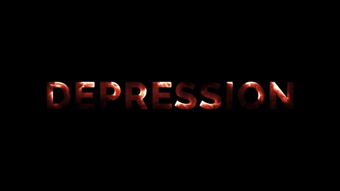抑郁症文本动画。