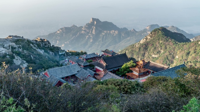 泰山庙延时摄影