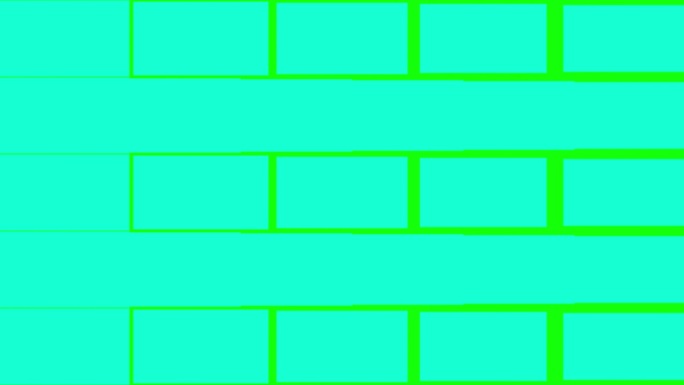 简单的移动方块过渡动画。现代几何形状过渡，介绍或结束在绿色背景