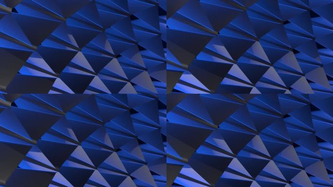 循环科幻背景与抽象的3d形式，现实的阴影和蓝色辉光效果，4k, 60fps