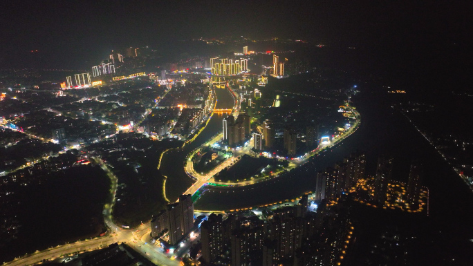 怀集县城夜景