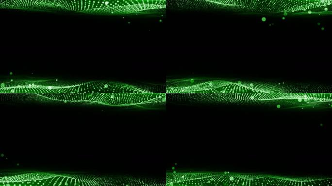 4K绿色光斑光点粒子蒙版通道遮罩前景