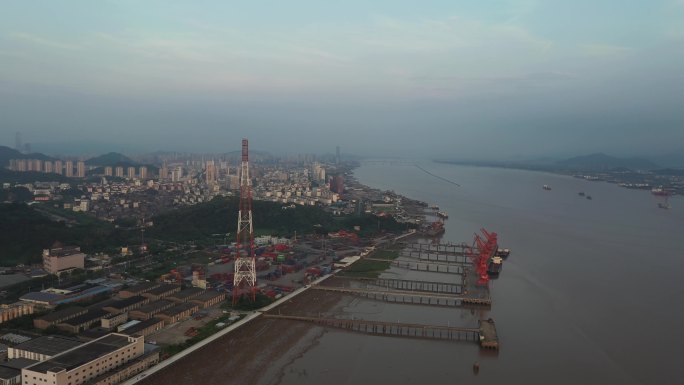 台州椒江二桥日出 大桥 天盛