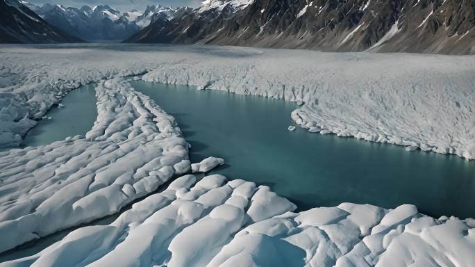 4k冰川风光 南极 北极南极冰川北极冰川