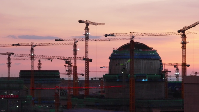 海南昌江核电站华龙一号核电反应堆建设