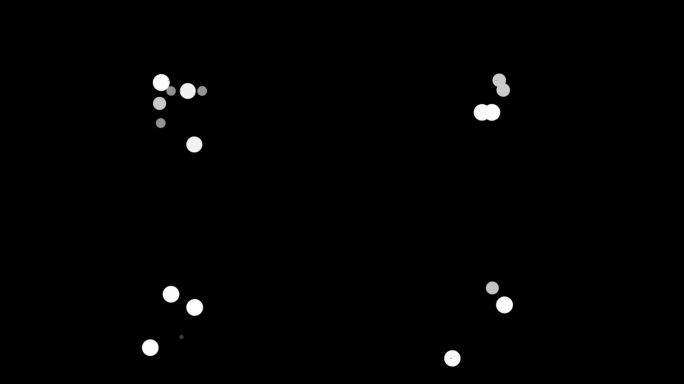 闪烁的白点黑色背景光影追踪黑白特效素材