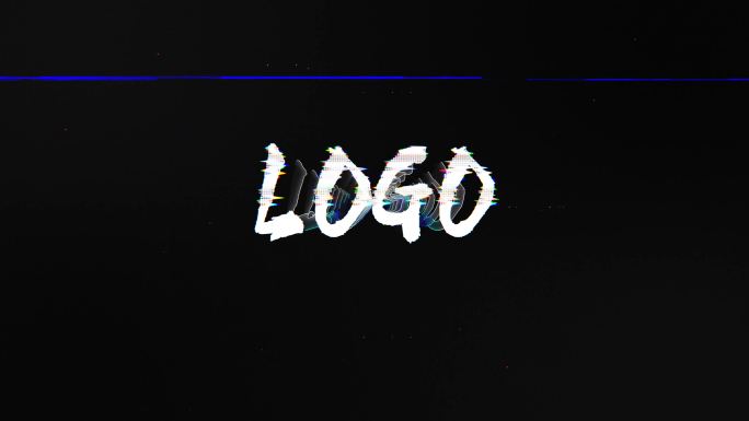 故障视觉特效logo、文字动画
