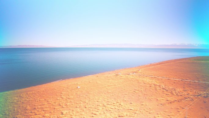 青海湖、湖边、湖面、水面、