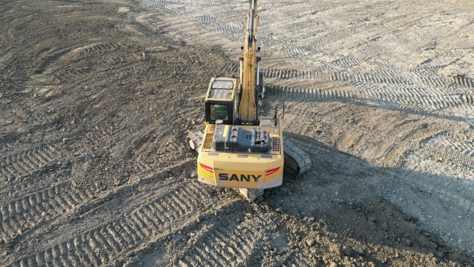 挖掘机 机械 土地