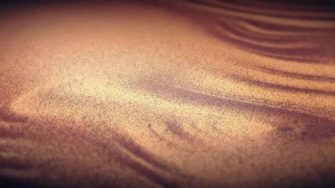 金色沙子流动时光流逝沙尘稀土硅元素