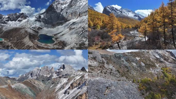 川西稻城亚丁秋景雪山合集