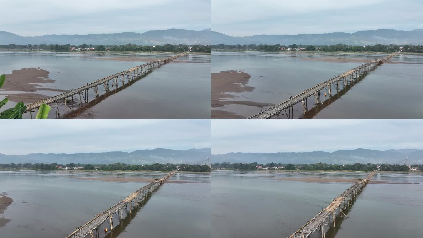 大盈江上的竹桥