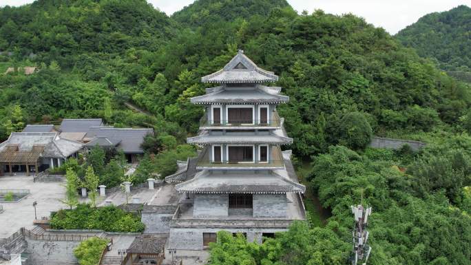 贵州省贵阳市花溪区孔学堂航拍