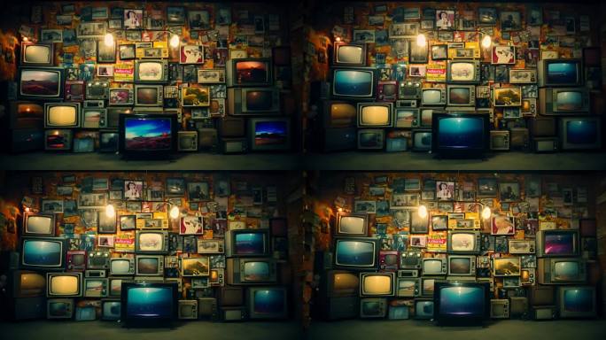 电视墙复古怀旧美式日式