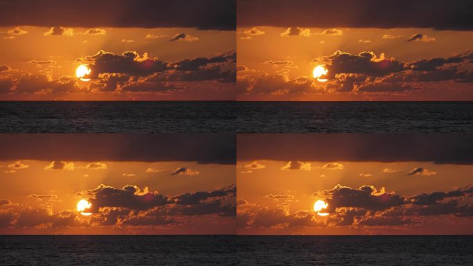 黑海上美丽的日落