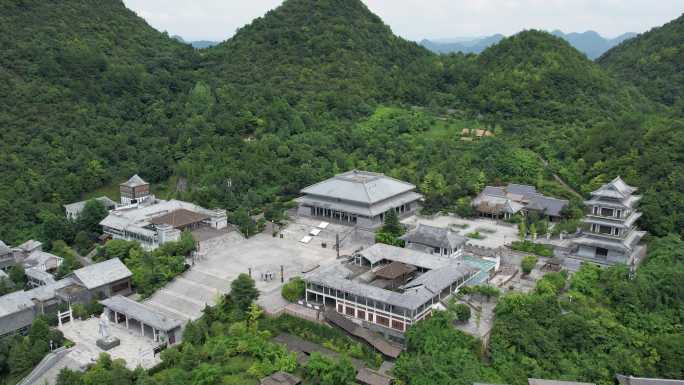 贵州省贵阳市花溪区孔学堂航拍