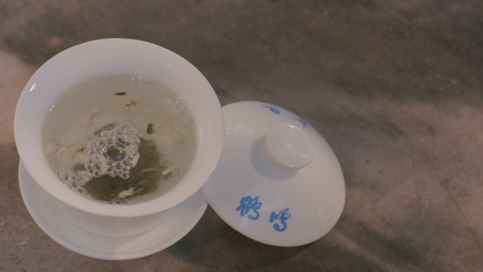 沏茶 喝茶 鹤鸣