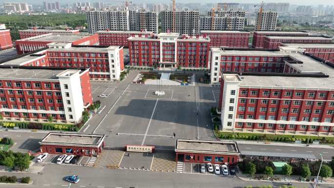 忻州现代双语学校4k航拍