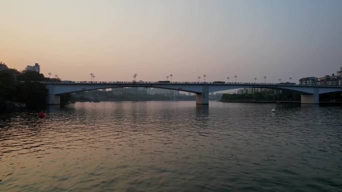 柳江大桥日落