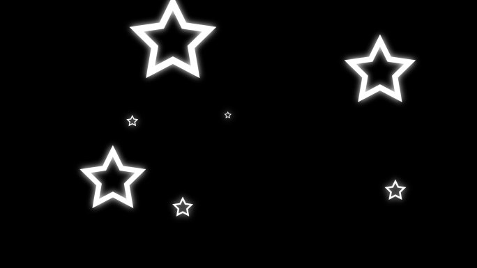 星星五角星圣诞节用品多个出现繁星