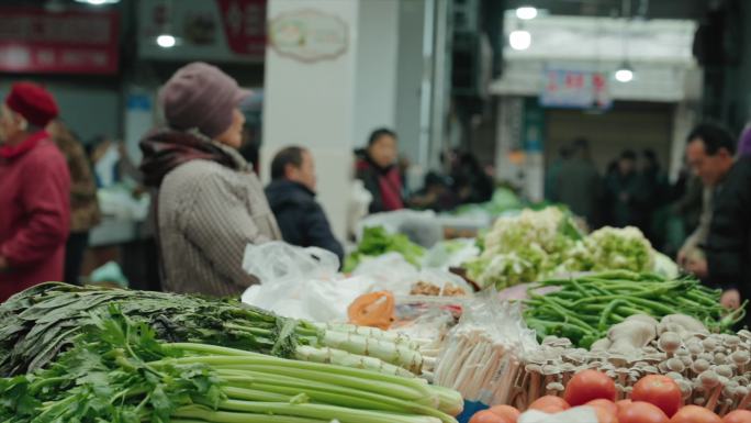 重庆村镇农贸市场记录时代电影色调
