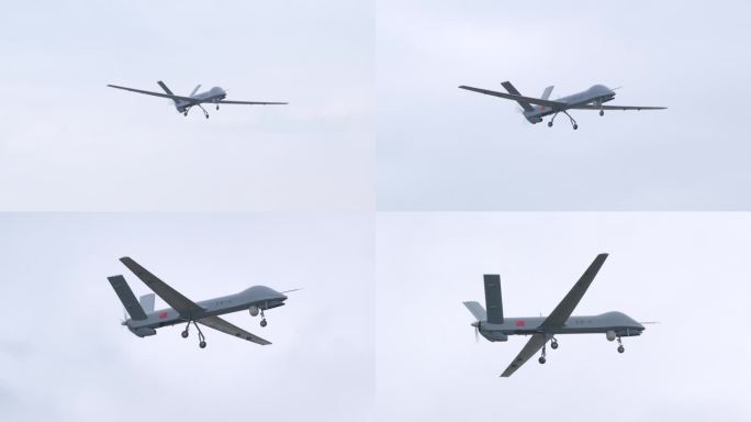 4K高质量：中国航展彩虹4无人机飞行表演