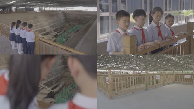 小学生在州桥遗址研学