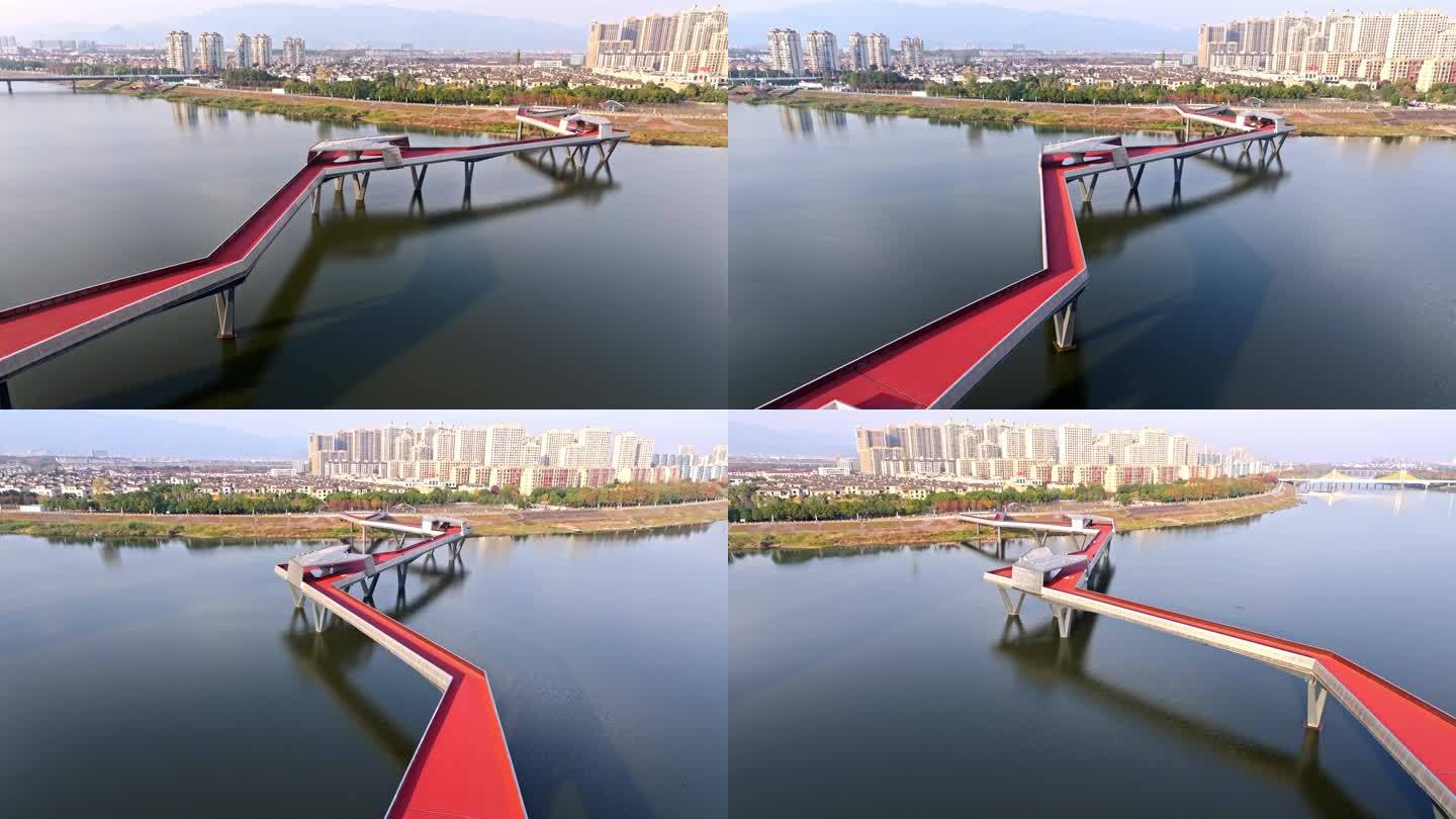 金华金东区网红桥航拍