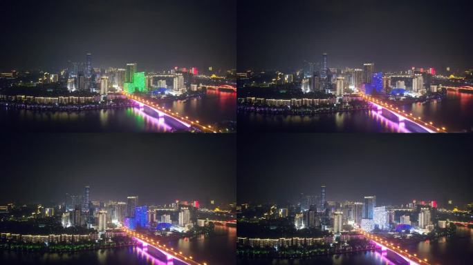 柳州夜景航拍