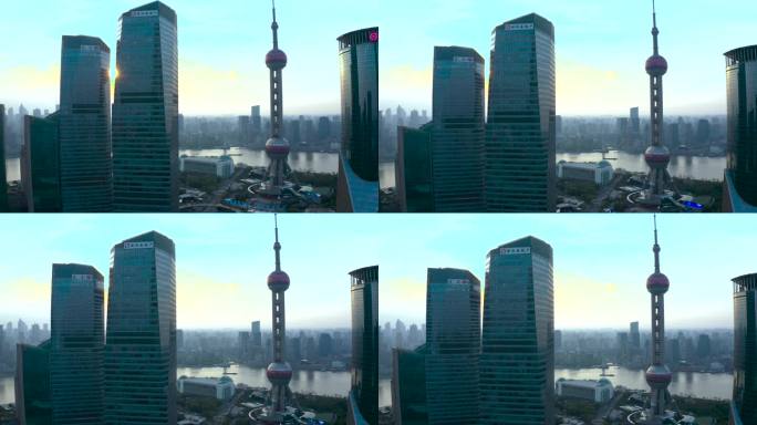 上海航拍/东方明珠/大气上海4k视频素材