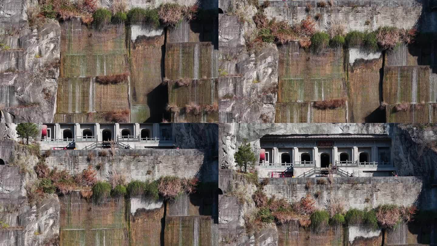 新昌大佛寺卧佛殿航拍