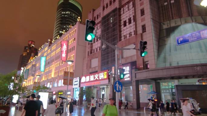 上海黄浦区南京东路步行街商场商业区商圈商