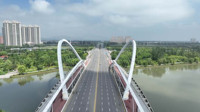 忻州市忻府区幕山桥4k航拍