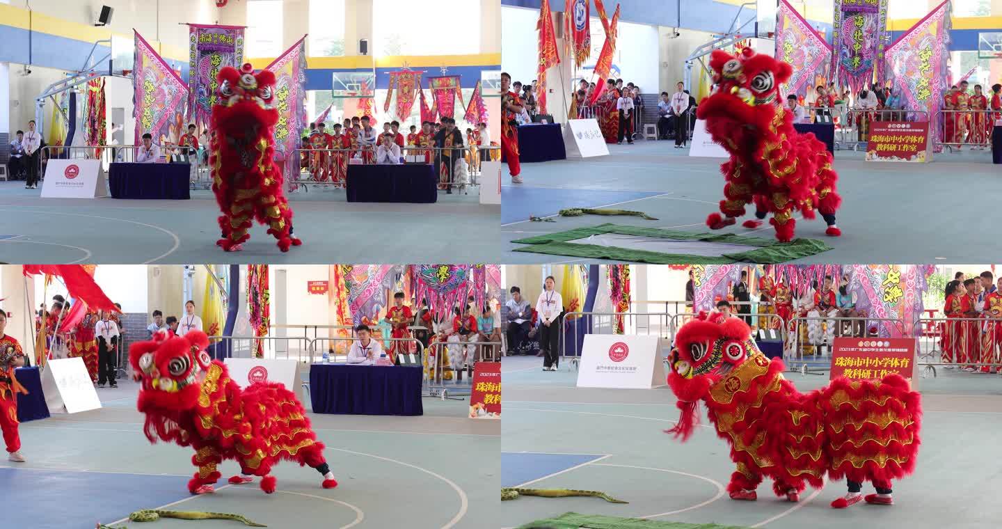 中国民间传统文化舞狮表演