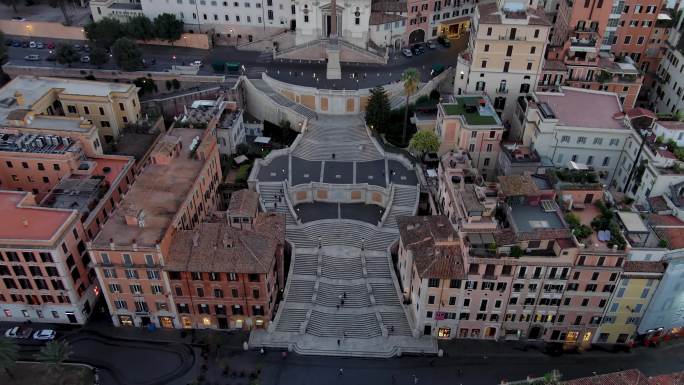 罗马西班牙广场西班牙大台阶意大利古迹地标